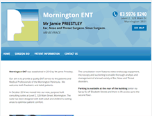 Tablet Screenshot of mornington-ent.com.au